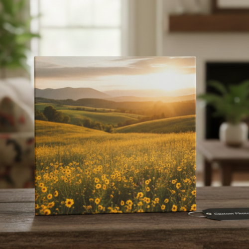 Custom Photo Canvas, Personalized Picture Wall Art for Home & Office