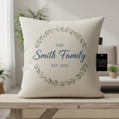 Personalized Cushion Cover – Custom Printed Home & Sofa Decor
